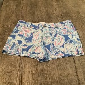 Lilly Pulitzer Pastel Floral High Waist Shorts